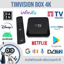 Tim box tim vision timvision android decoder 32 GB netflix dazn app game 4k