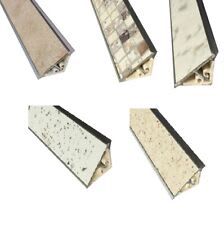 Alzatina triangolare in alluminio colore acciaio semilucido