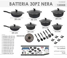 Batteria di pentole bavaria 9 pezzi in pietra lavica antiaderente -  euroricami viterbo