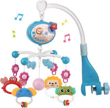 Carillon Neonato Peluche da Ricamare per Culla o Carrozzina, Carillon con  Musica 