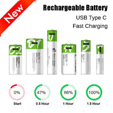 SZEMPTY Batterie ricaricabili al litio AAA, 1,5 V, USB, agli ioni di litio,  750 mWh