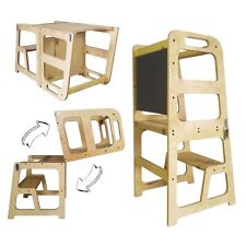 FUNLIO Set Tavolo e Sedia Montessori per Bambini 1-3 Anni, Altezza  Regolabile, Ideale per Leggere/Mangiare/Giocare, Montaggio Semplice,  Certificato CPC : : Casa e cucina