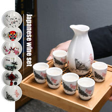 Set Sake Giapponese， 4 Tazze Decanter Sake， Bevanda Calda