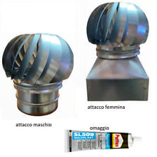 ASPIRATORE BASE TONDO Gemi Tirafumo Tiracamino Aspirafumo elettrico  Comignolo Fumaiolo per camini barbecue