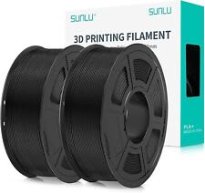 Filamento SUNLU PLA+ Nero 1,75 + 0,02 mm, Filamento per stampante 3D PLA  Plus 1,75 mm Bobina da 1