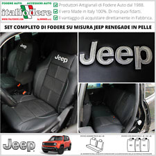 Serie completa coprisedili personalizzati JEEP Renegade 14/Compass 17,  DACIA Sandero 20 tess. rigato nero