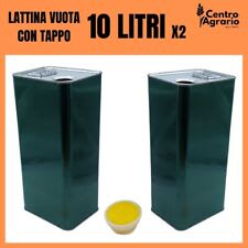 LATTINA per OLIO RETTANGOLARE da 1 litro con tappo conf. 24 pezzi