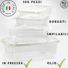 Contenitore per alimenti con coperchio set 12 barattoli frigo impilabile  cucina casa salvafreschezza riutilizzabile in plastica