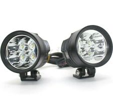 2 FARETTI MOTO LED FARO OMOLOGATI E9 + PULSANTE BMW GS1200 R1250 F800 650  LC1200