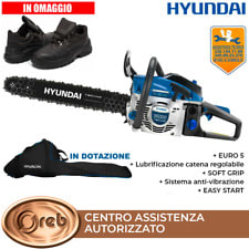 Motosega benzina Hyundai, blu e bianco, 30 x 26 x 26 cm, hyc2510