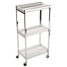 Carrello bianco 3 ceste slim salvaspazio carrellino stretto sottile  portatutto