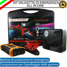 Jump Starter 4 In 1 Avviatore Portatile Emergenza Auto 900a Compressore  Torcia