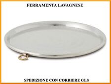 CREARTISTIC - Teglia rame stagnato per farinata - Teglia per pizza – Teglia  forno da 32 cm diametro - Bordo di 3cm - Teglia Pizza Rame - Fatta a Mano