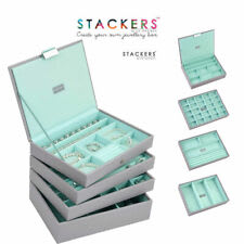 Stackers - Portagioie a Cofanetto - Dimensioni Medie - Compartimento per  Anelli e bracciali - Grigio : : Moda