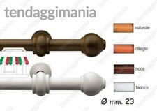 Bastone Tenda in Legno di Alta Qualità, diametro 35 mm a strappo colore  noce lunghezza 160 CM