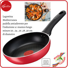 Linea Rossa Padella 26 Cm Multifunzione Antiaderente Induzione Gas  Antigraffio di Lagostina