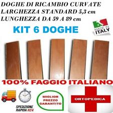 10 Listelli Curvati in Legno di Faggio - Ricambio per Doga – 6,7 X