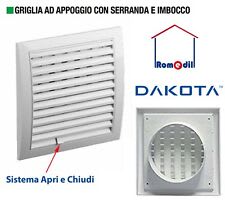 150x150mm Griglia di Ventilazione Regolabile con Zanzariera - Griglie D' Aerazione - Plastica ABS Bianco : : Fai da te