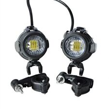 2 FARETTI MOTO LED FARO OMOLOGATI E9 + PULSANTE BMW GS1200 R1250 F800 650  LC1200