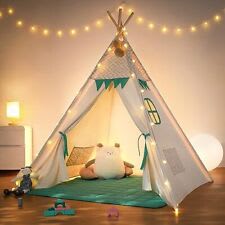 Tenda per Bambini, Tenda Gioco Bambini con Coperta & Fata Luci & Borsa di  tela- Tende Indiana Bambini per 3 4 5 6 7 anni Bambina & Ragazzi, Tipi,  Teepee : : Giochi e giocattoli