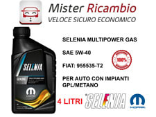 OLIO MOTORE METANO Gpl 2 Lt Selenia Multipower 5W40 Gas Acea A3/B4