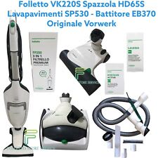 FOLLETTO VK220S COMPLETO PULILAVA PICCHIO LAVATAPPETI BATTITAPPETO  ACCESSORI 220