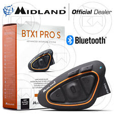 MIDLAND BTX1 PRO INTERFONO MOTO BLUETOOTH SINGOLO AURICOLARE CASCO C1230.08