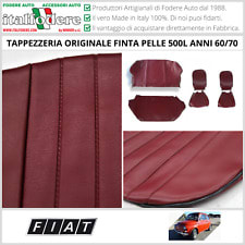 Italfodere Coprisedili Compatibili Con Fiat 500 Set Completo (Nero) :  : Auto e Moto