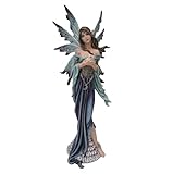 FATE LES-ALPES FOREST FAIRIES FATA IN PIEDI 23cm IN RESINA 019