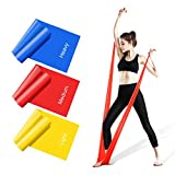 Set Elastici Fitness di Resistenza 5 Bande Elastiche Elastici da Pilates  Forfit