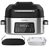 FOHERE Friggitrice ad Aria 6 L, 1800W Air Fryer con 8 Programmi