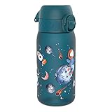 Ion8 Borraccia per Bambini a Prova di perdite, in Acciaio Inox, Blu, 400 ml  368