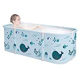 Vasca da bagno pieghevole portatile da 118 cm per bambini adulti piscina vasca  da bagno in pvc secchio isolante bagno vasca idromassaggio secchio