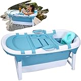 Vasca da bagno pieghevole portatile da 118 cm per bambini adulti piscina  vasca da bagno in pvc secchio isolante bagno vasca idromassaggio secchio