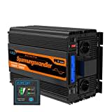 EDECOA Inverter 12v 230v Onda Pura 2500w con Telecomando Convertitore per  roulotte 2500w Transformatore di Tension Onda Pura Invertitore di corriente  