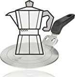 ADATTATORE PIASTRA PIATTELLO PER PIANI AD INDUZIONE PER CAFFETTIERA MOKA  D.13cm