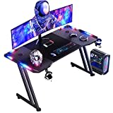 Scrivania Gaming PC Ergonomica, Postazione Gaming Desk 115 x 60 cm