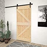 6.6FT/200cm Binario per Porta Scorrevole in Legno Singolo per