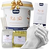 KIT CALCO MANI Coppia 3D Con NOME E BASE in LEGNO, Idee Regalo San