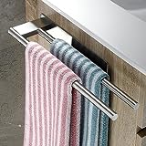 ZUNTO Bagno Adesivo Porta Salviette Acciaio Inox 40cm