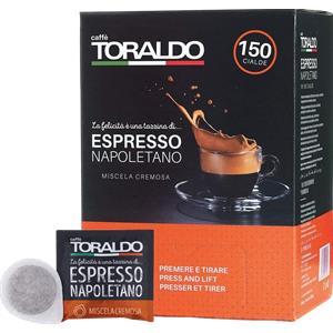 CAFFÈ TORALDO - MISCELA FORTE & CREMOSO - Box 150 CIALDE ESE44 da 7.2g :  : Alimentari e cura della casa