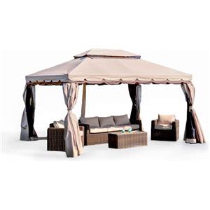 TELO TOP COPERTURA GAZEBO MAXIMA 3X4 PVC ECRU' 50509 IDROREPELLENTE