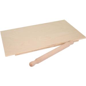 Spianatoia, tagliere, asse in legno di betulla 60x80 cm per impastare,  stendi pasta : : Casa e cucina