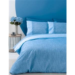 Catherine Lansfield Bedding - Set copripiumino per letto singolo, con  federe, colore: blu