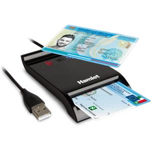 LETTORE ATLANTIS P005-CIED331C combo CIE 3.0 + SMART CARD USB NFC per Carta  Identità Elettronica Italiana CIE 3.0 CNS/CRS/TS