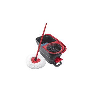 5 Testine di Ricambio per Vileda Spin Turbo/Turbo Smart, Ricariche per Mop  in Microfibra Compatibili con Vileda Turbo Mop 1 Tank, con 1 base rotante e