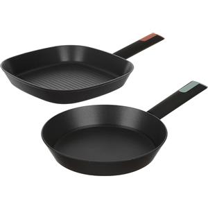 KASANOVA Essential Batteria di Pentole 10 Pezzi, 2 Padella 24/28cm, 4  Casseruola16/20/24/28cm con Coperchi, Tegame Wok con Rivestimento  Antiaderenti Per tutte le fondi di calore Induzione : : Casa e  cucina