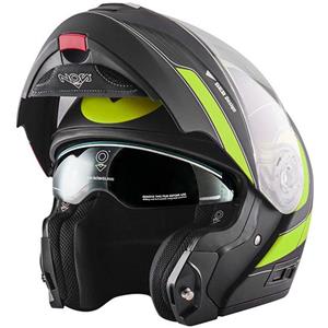 Casco Modulare Befast Connect Con Interfono Integrato Giallo Nero